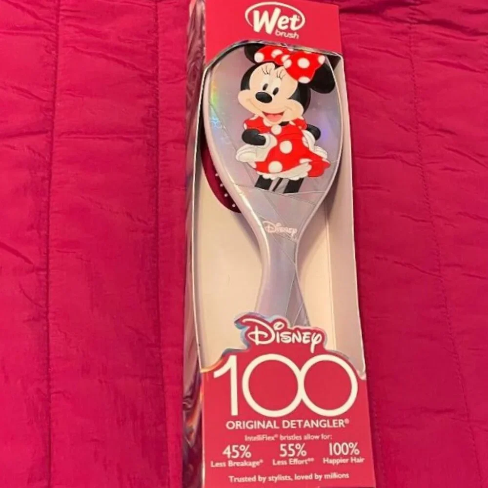 BRAND NEW ~ WET BRUSH ~ DISNEY MINNIE MOUSE 100 ~ ORIGINAL DETANGLER BRUSH